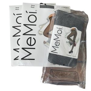MeMoi - 3-Pack Black Fishnet Tights Size Small